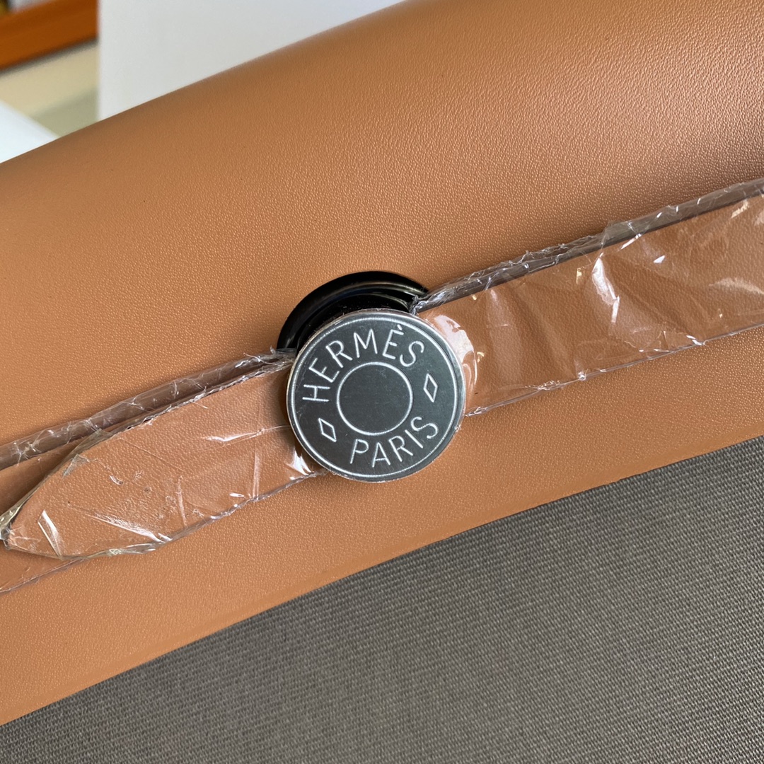 에르메스 에르백31 에토프 골드브라운 은장